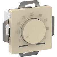 Терморегулятор механический с датчиком без рамки Systeme Electric AtlasDesign 0С +45С бежевый картинка